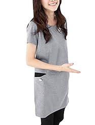 Polyester Round Neck Short Sleeves  Dress