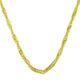 14 Karat Yellow Gold 1 mm Singapore Chain (18 inch)