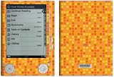 Dots Orange Design Protective Decal Skin Sticker for Sony Digital Reader PRS-505 Models
