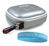 Grey Secure digital media memory card case holds up to 12 SD cards + Wisdom ....