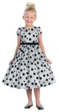 New Velvet Flocked Dotted Holiday Christmas Dress 2 to 12 Girls ~ Choice of Red or Silvery Grey