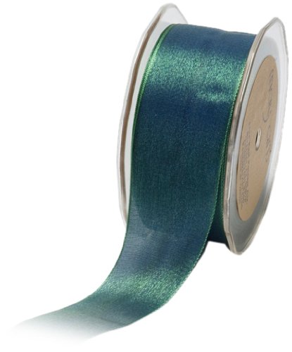May-Arts-1Inch-Wide-Ribbon-Blue-and-Green-Iridescent