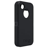 Otterbox Defender Series Hybrid Case & Holster for iPhone 4 & 4S  - Retail Packaging - Black