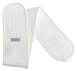 Aquis Microfiber Headband, Waffle, White (Pack of 6)