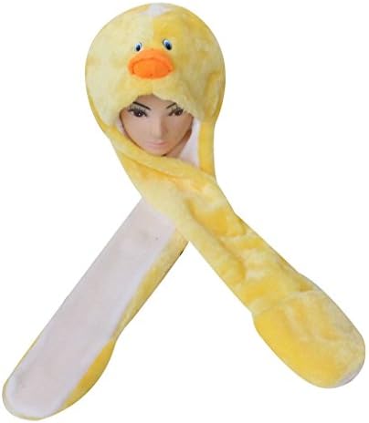 Light Year Warm Cartoon Duck Long Boy Child Kids Party Cosplay Beanie With Scarf
