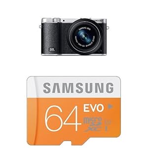 Samsung NX3000 with 20-50mm Compact Zoom and Flash + 64GB EVO Class 10 Micro SDXC