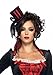 Leg Avenue Women's Satin Top Hat With Stripes And Satin Bow Accent