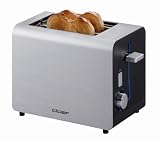 Cloer 3519NA Electronic Cool-Touch Toaster, Brushed Aluminum Finish, 2-Slice