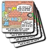 Review 3dRose LLC  / Brick And Martyr - Set Of 8 Ceramic Tile Coasters