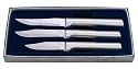 Rada Cutlery Paring Knives Galore 3 Piece Boxed Gift Set, Made in USA, Aluminum Handles