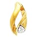 14K Two-Tone Gold Diamond Pendant/Slide - 0.32 Ct. (ALSO AVAILABLE WITH GEMSTONES)