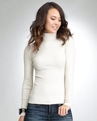 Lurex Long Sleeve Turtleneck Top