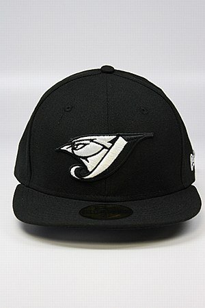 Toronto Blue Jays Hat Black | White 8 Custom