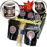Jos Fauxtographee Abstract - A Lamp Shade with Neon Colors, Black Bars and Lots of Depth - Coffee Gift Baskets - Coffee Gift Basket
