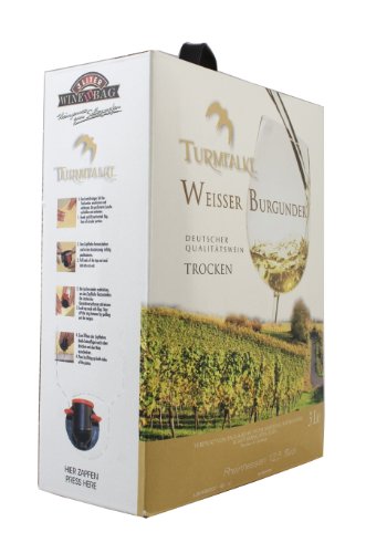 Turmfalke Weissburgunder Qualitätswein Rheinhessen 2010, 1er Pack (1 x 3 l)