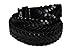 LB LEATHERBOSS Braided Casual Genuine Leather Belt - Black