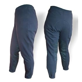 Casual Riding Pants Relax fit Breeches Jodhpur -Navy -36
