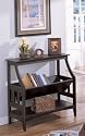 Antique Finish Bookshelf/ Magazine Table