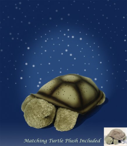 Twilight Turtle - Constellation Night Light with Small Plush Turtle