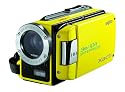 Sanyo Xacti VPC-WH1EX HD-Camcorder (SD/SDHC-Card, 30-fach opt. Zoom, 2 Megapixel, 6,4 cm (2,5 Zoll) Display, bis zu 3m wasserdicht) gelb