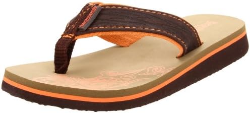 Willits Tatto Thong Sandal (Toddler/Little Kid/Big Kid),Brown/Tan/Orange,1 M US Little Kid
