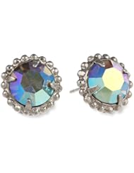 Sorrelli "Rhapsody" Round Cut Crystal Stud Earrings