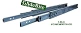 GlideRite - 2035-Z (5 Pair Pack) 20-inch 70 lb. Full Extension Ball Bearing Drawer Slides