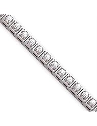 14k Gold White Gold Holds 44 2.2mm Stones 1.8ct Square Link Tennis Bracelet Moun