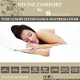 HOMEFRONT PREMIUM DOUBLE SIZE FULLY FITTED WASHABLE LUXURY FLEECE MATTRESS COVER DUAL CONTROL (INDIVIDUAL HEAT CONTROL FOR BODY & FEET)