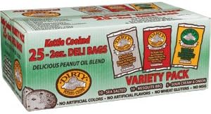 "Dirty" Kettle Cooked Variety Potato Chips, 25/2 Oz