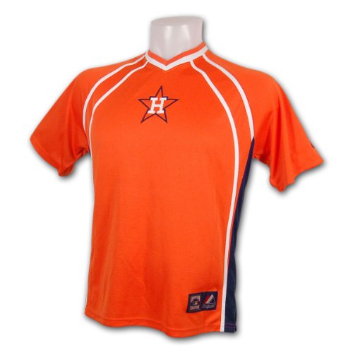 Houston Astros Cooperstown Impacto V-Neck Jersey Size Large