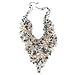 Multi-Colored Pearl Bib Necklace 16