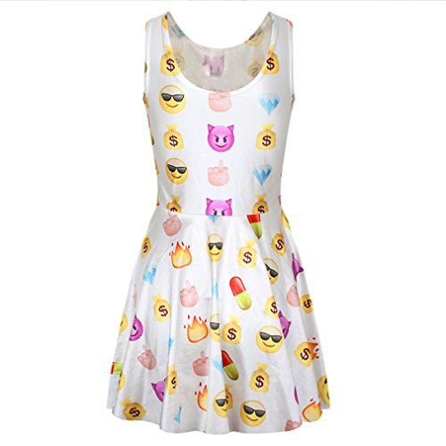 Voglee Women's Print Skater Dress