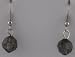 Charcoal Gem Cut Globes Earrings