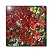 Beautiful Bright Orange Flowers - 4 Inch Glass Tile
