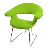 Walker Edison Ultra Soft Studio Chair, Lime, Set of 2