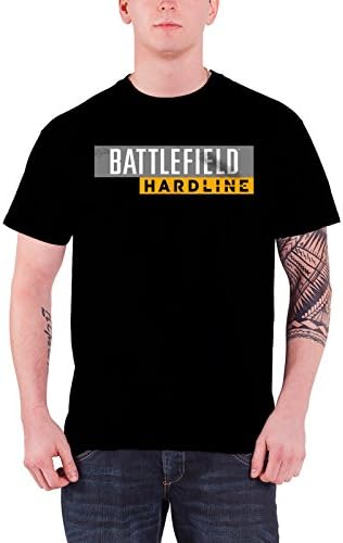 Battlefield Hardline Hardline logo PS4 XBOX Official Mens New Black T Shirt