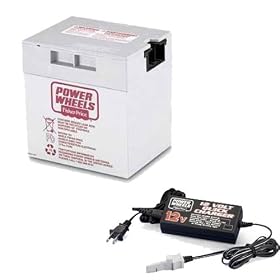 Fisher Price Power Wheels 12-Volt Rechargeable Battery and 12 Volt Quick Charger Set
