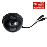 VideoSecu 1/3 CCD Security Camera Color DSP Built in 3.6mm Wide Angle Lens for CCTV Security System with Free Surveillance Decal WA9