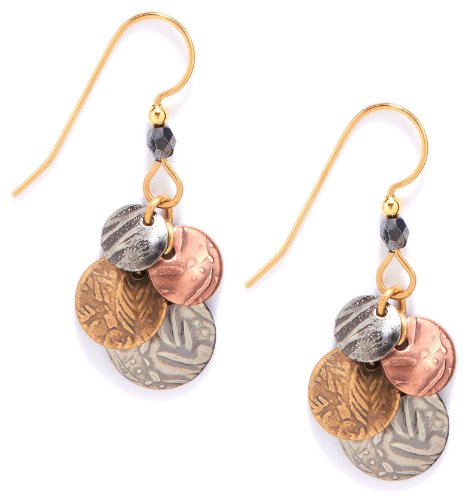 Silver Forest Cascading Mixed Metal Drop Earrings