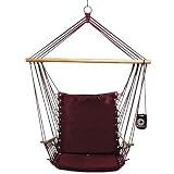 Outback Burgundy Outdoor Hanging Recliner Chair