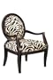Occasional Chair Zebra Print