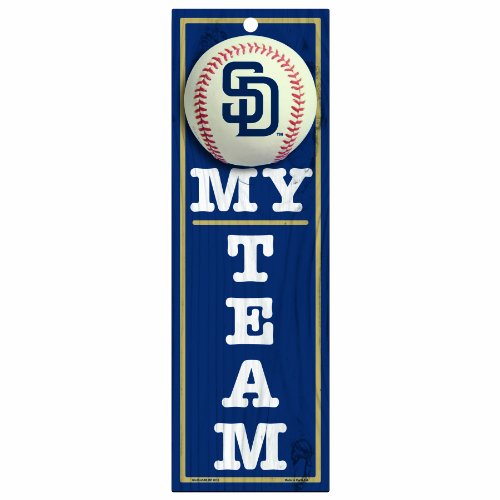 MLB San Diego Padres 4-by-13 Wood 