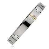 Men's Stainless Steel And Diamond Id Bracelet