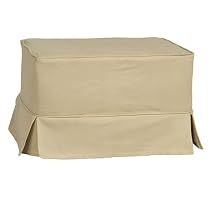 Ottoman and Slipcover 2-pc. Set - Egg Shell