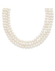Sterling Silver 8-8.5mm Fw Cult. Pearl White Necklace