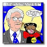 George Soros and Triumph the Insult Comic Dog - 10x10 Wall Clock