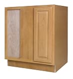 All Wood Cabinetry BBCU39L-VHS 30-Inch Wide by 34 1/2 -Inch High, Factory Assembled - Ready to Install All Wood Kitchen Left Blind, Vermont Honey Spice Maple