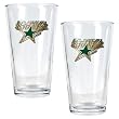 Dallas Stars NHL 2pc Pint Ale Glass Set - Primary Logo by Great American Products