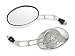 Custom Chrome Motorcycle Mirrors Fits Most Harley Davidsons, Suzuki, Honda, Kawasaki Cruisers side chrome mirrors motorcycle - Free Adapters